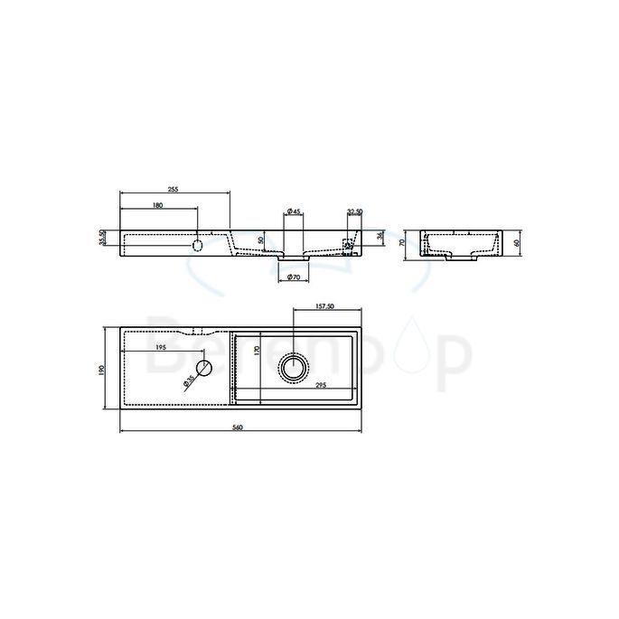 Clou Mini Wash Me CL0312238 ceramic fountain 56cm matte black