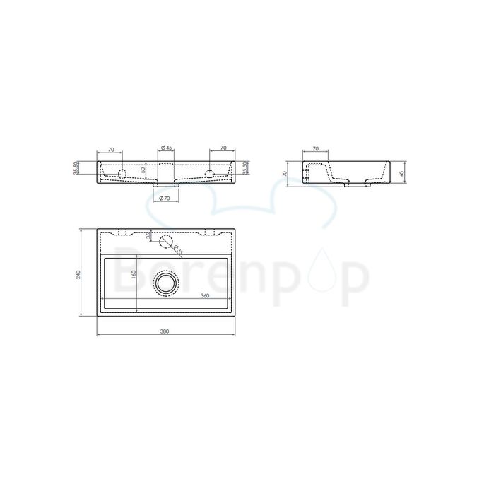 Clou Mini Wash Me CL0313130 aluite fountain 38cm white