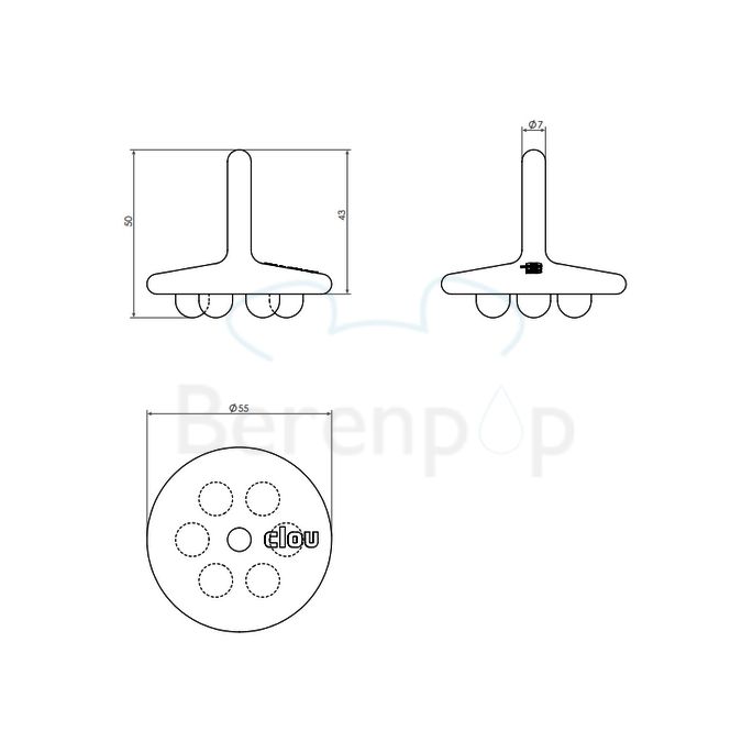 Clou Mini Wash Me CL0655020 water stop silicone white