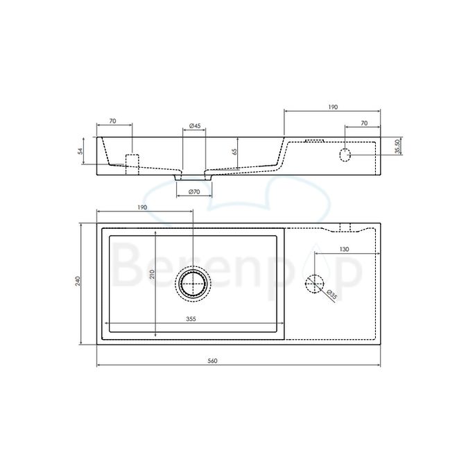 Clou Mini Wash Me Plus CL0313235 aluite fountain 56cm white
