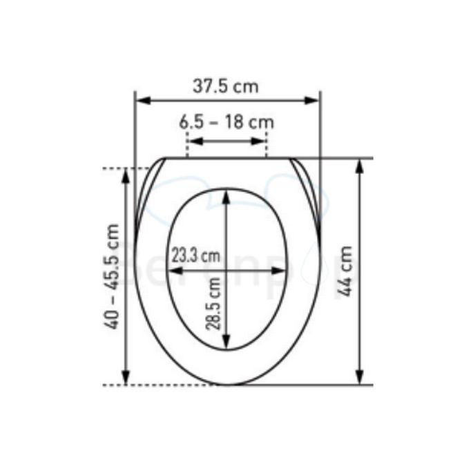 Diaqua Barbana 31166646 toilet seat with lid beige