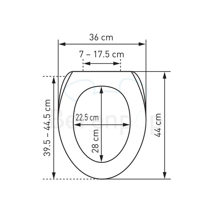 Diaqua Lille 31163541 WC-Sitze mit Deckel weiß