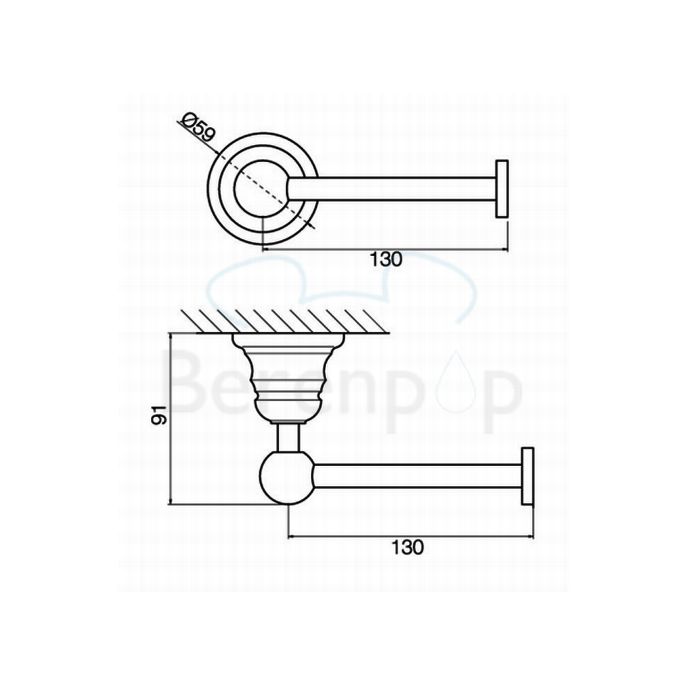 Fima Carlo Frattini Victory F60651OR Toilettenpapierhalter ohne Klappe gold