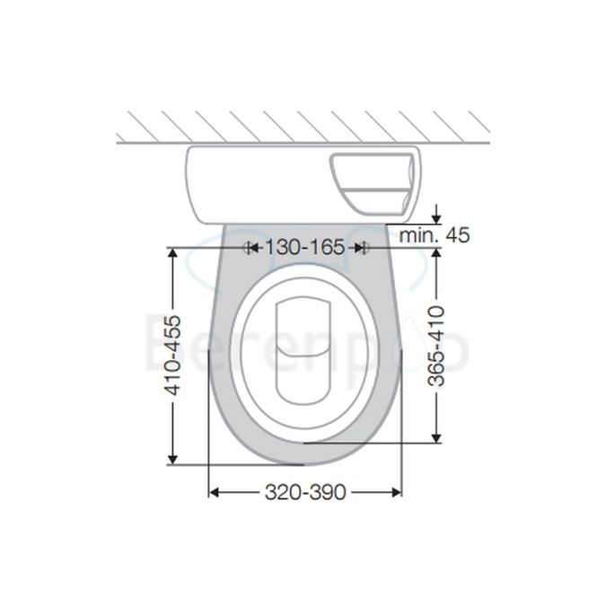 Geberit Aquaclean 4000 146130111 douche- toiletzitting wit