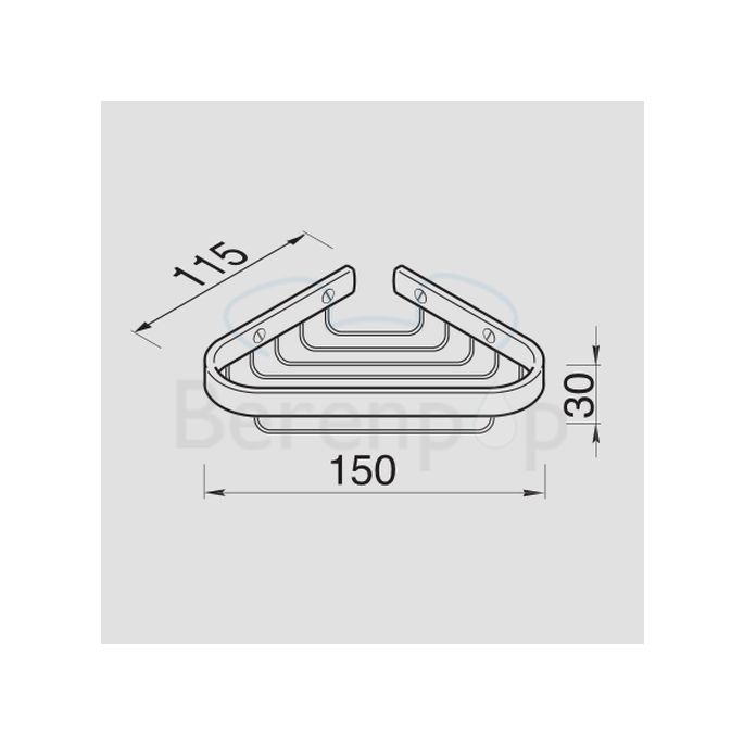 Geesa Korb 137 A Seifenhalter Eckmodell chrom