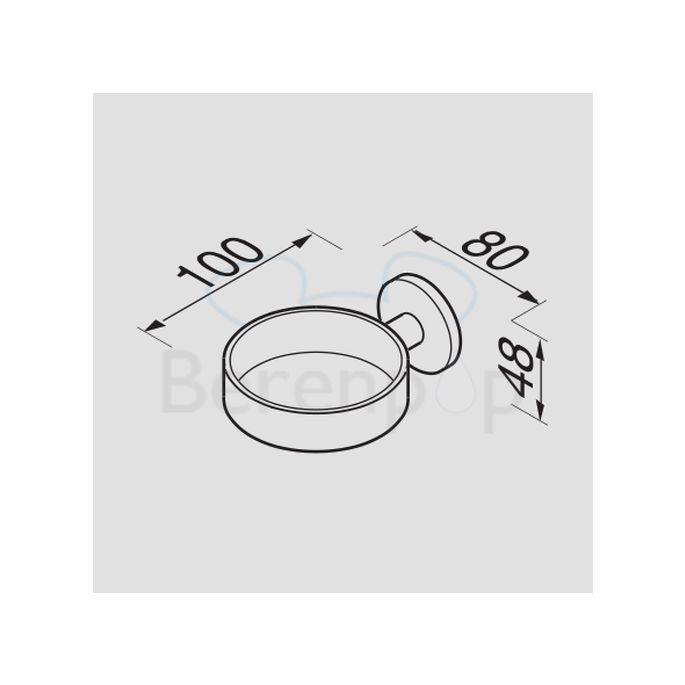 Geesa Hair Dryer 646502 holder for hair dryer 6480/6482 chrome