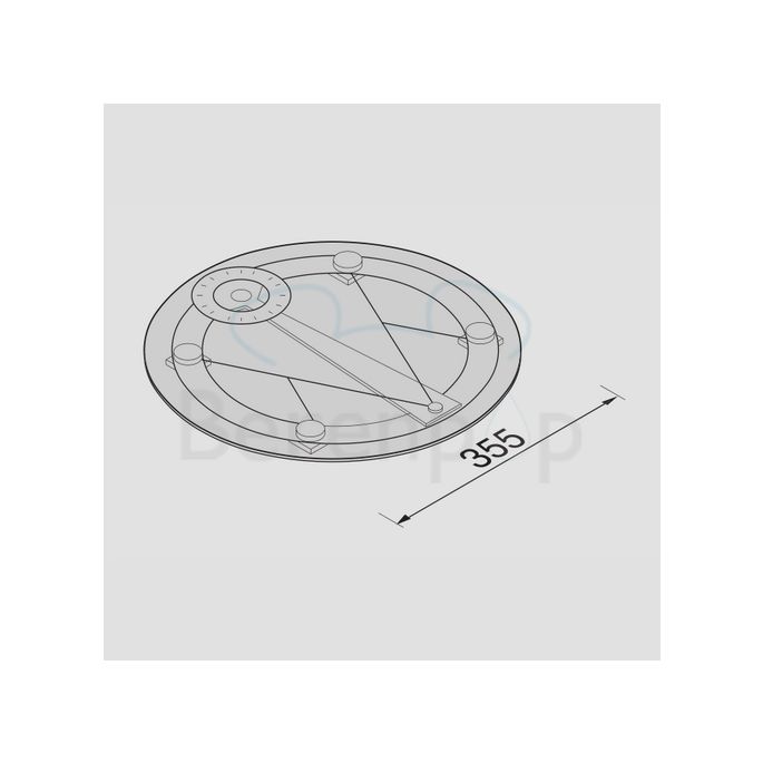 Geesa Hotel 1150 Personenwaage Chrom/Klarglas