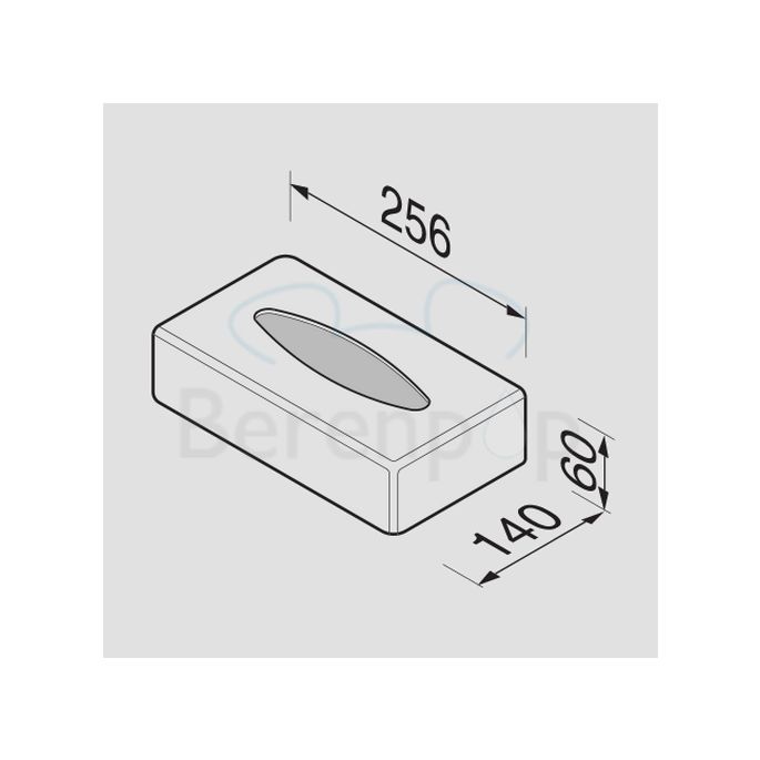 Geesa Hotel 121002 tissue holder freestanding chrome