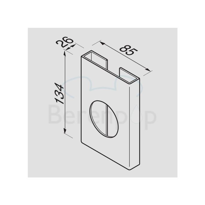 Geesa Hotel 122 holder for hygienic pouches stainless steel polished