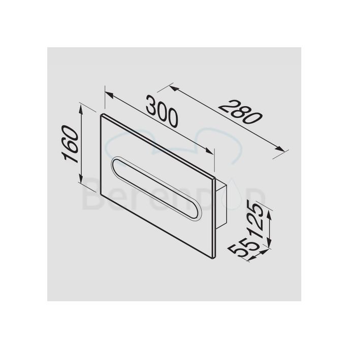 Geesa Hotel 123 tissue holder recessed stainless steel polished