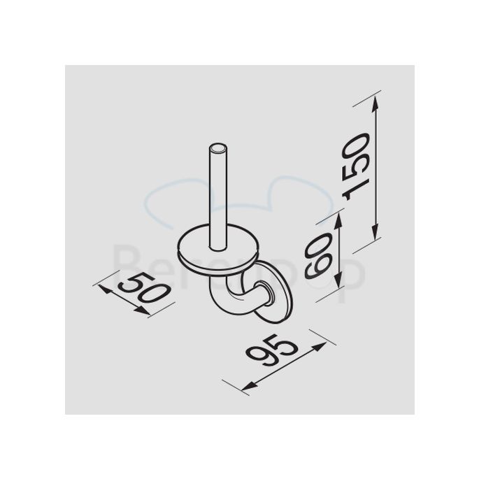 Geesa Hotel 126 spare roll holder chrome