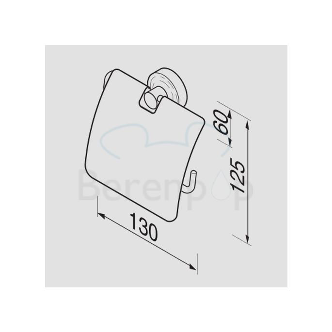 Geesa Luna 5500115 accessory set (toilet set) chrome