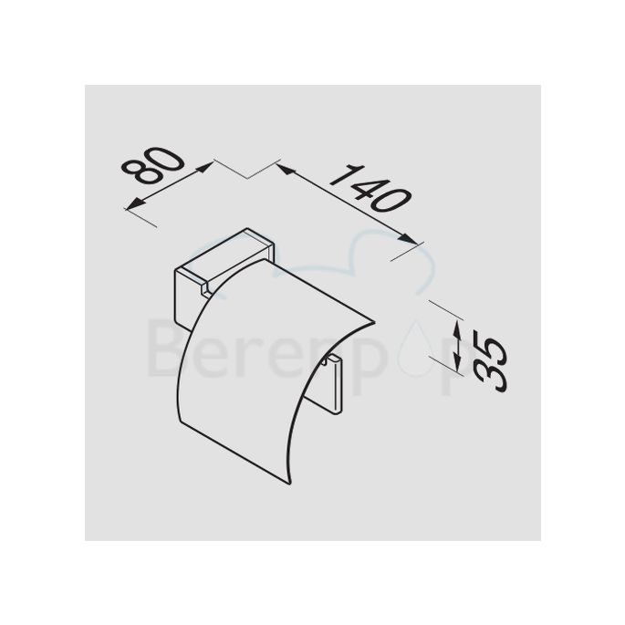 Geesa Modern Art 350002115 accessory set (toilet set) chrome