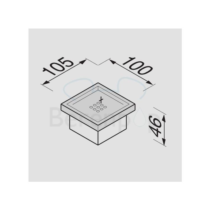 Geesa Modern Art 350302 soap holder wall chrome