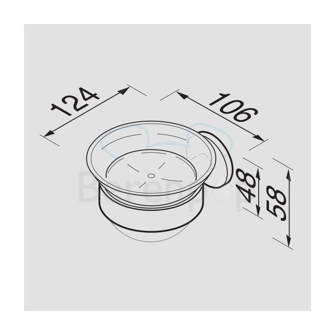 Geesa Nemox 650302 soap holder chrome