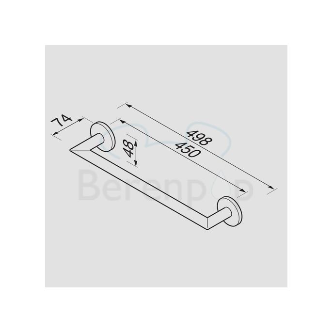 Geesa Nemox 65070245 Wandhandtuchhalter 45cm chrom