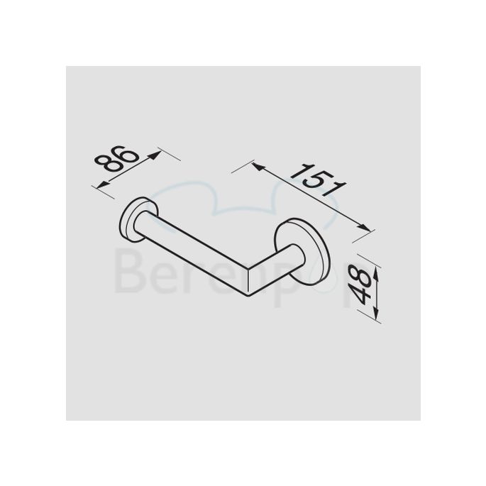 Geesa Nemox 650902 Toilettenpapierhalter chrom