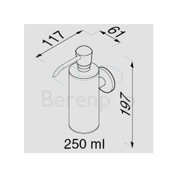 Geesa Nemox 651702250 Seifenspender 250ml Wand Chrom