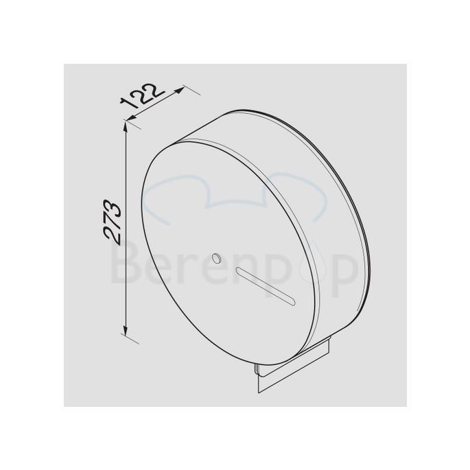 Geesa Public Area 1232 jumbo roll dispenser brushed stainless steel