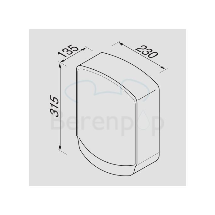 Geesa Public Area 645302 hand dryer 2000W stainless steel polished