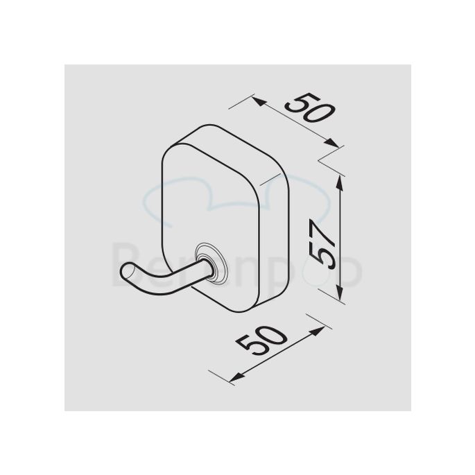 Geesa Thessa 241302 hook chrome