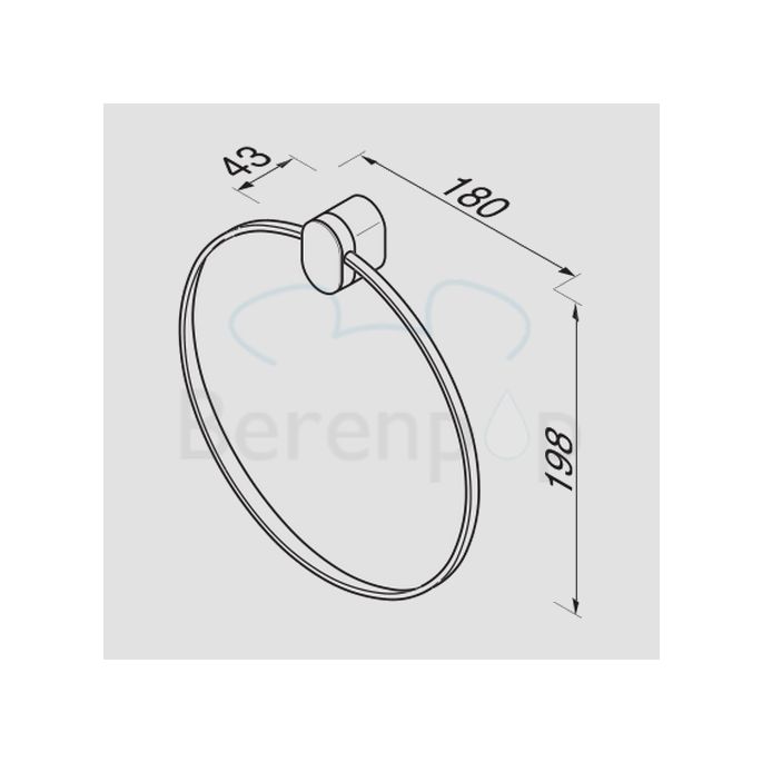 Geesa Wynk 450402 towel ring chrome