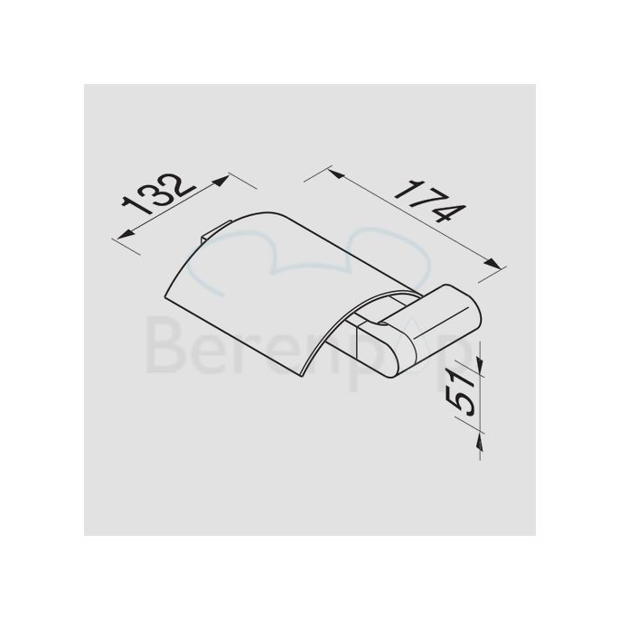 Geesa Wynk 450802L toiletrolhouder met klep chroom