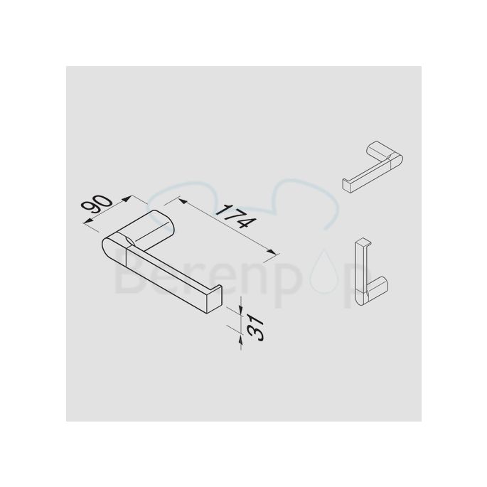 Geesa Wynk 450902 toiletrolhouder chroom