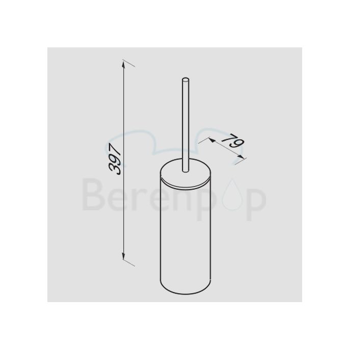 Geesa Wynk 451002 toilet brush holder chrome