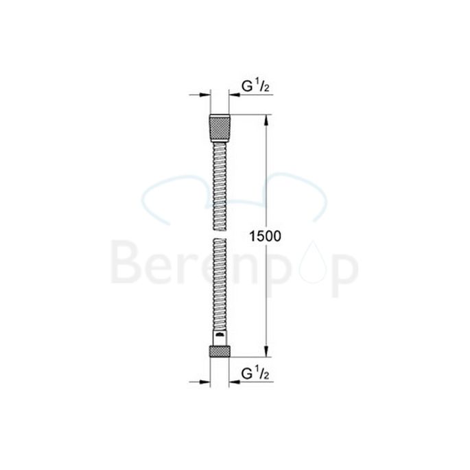 Grohe Relexa 28143000 Brauseschläuche 150cm chrom