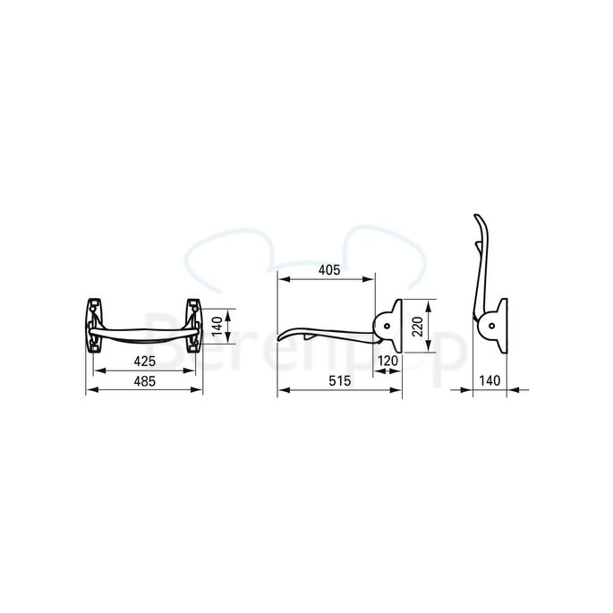 Handicare (Linido) LI2201200602 shower seat folding white