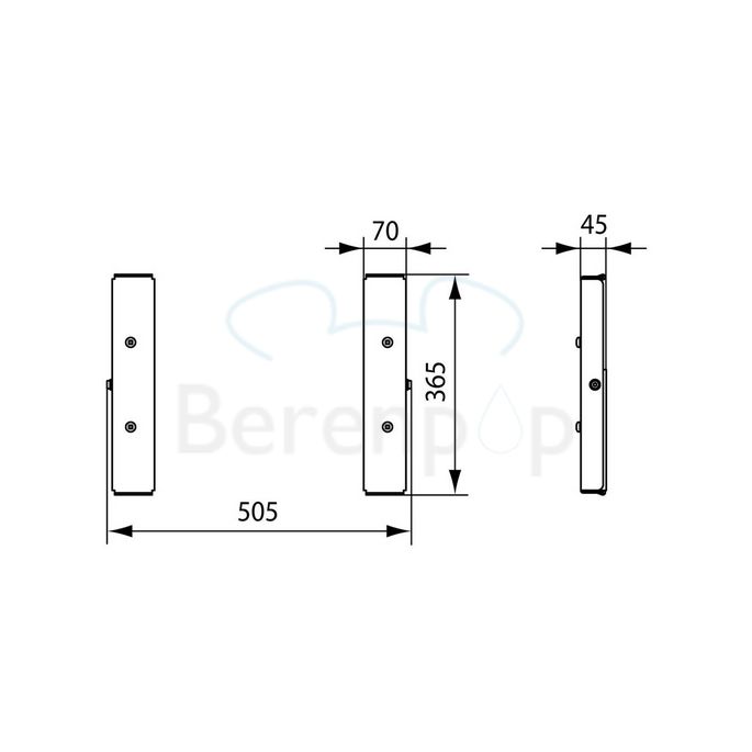 Handicare (Linido) LI2215101402 Satz Höhenverstellplatten Edelstahl weiß beschichtet