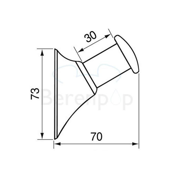Handicare (Linido) LI2636000602 wall hook plastic white