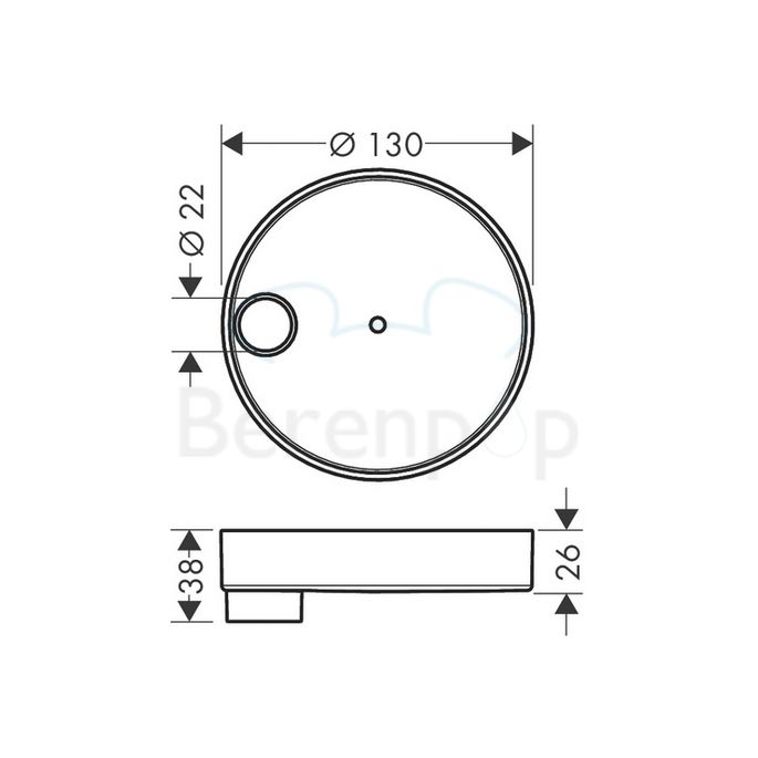 Hansgrohe Casetta'S Puro 28679000 Seifenschale für Brausestang chrom