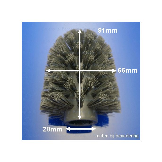 Clou CL10609027 Bürstenkopf für Toilettenbürste Flat, Quadria, Sjokker & InBe