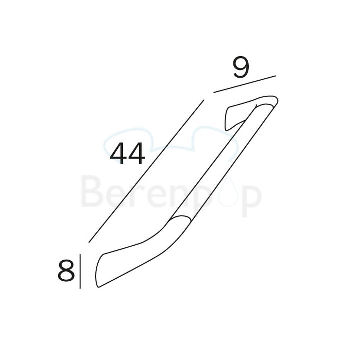 Inda Confort AH995ACR Sicherheitsstütze 44cm chrom