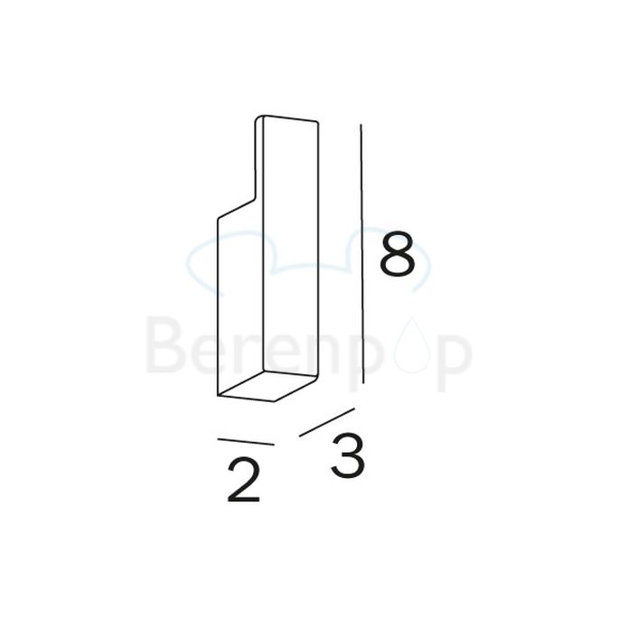 Inda Divo A1520ACR clothes hook chrome