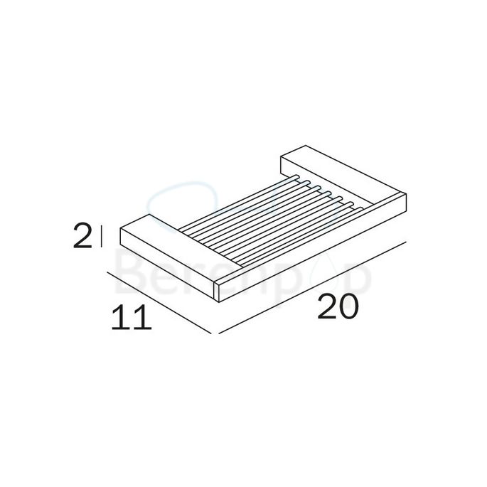 Inda Divo A15490CR Seifenkorb chrom