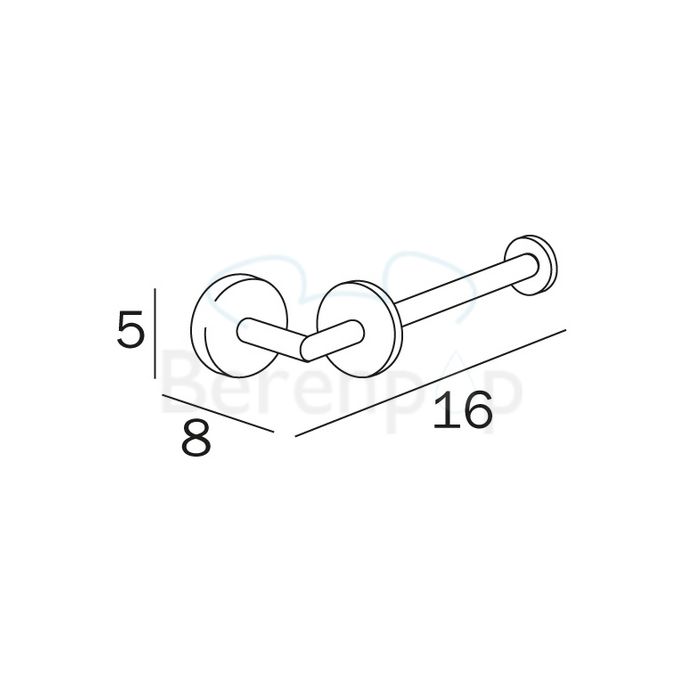 Inda Forum A36250CR toiletrolhouder chroom