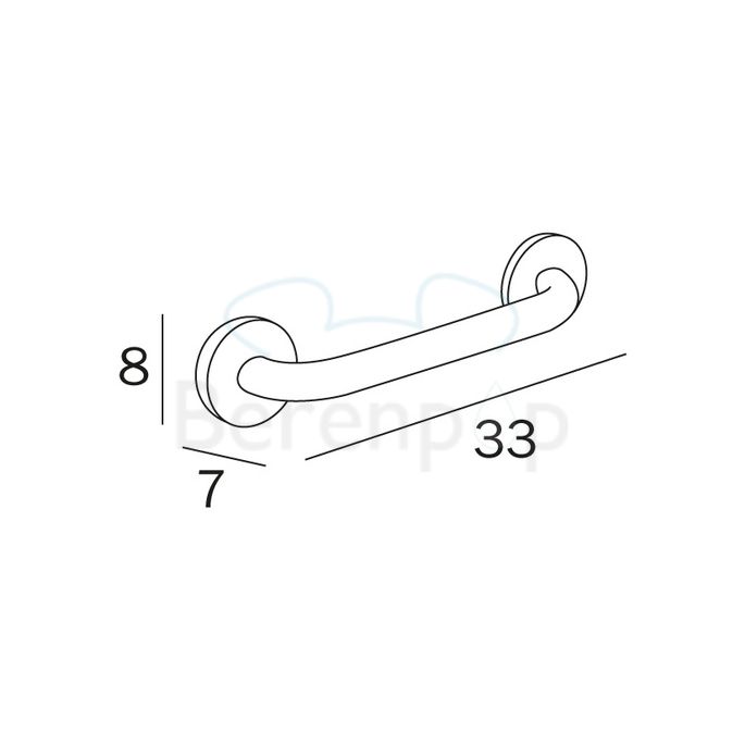 Inda Forum A36950CR Griff 33cm Chrom