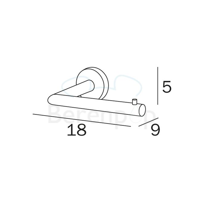 Inda Gealuna A1025DCR toilet roll holder chrome