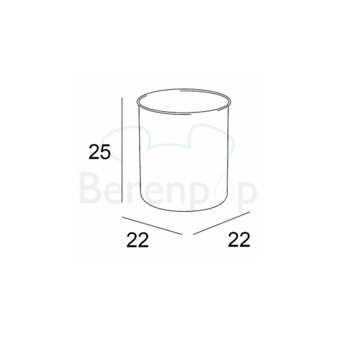 Inda Hotellerie A0401CAL waste bin stainless steel