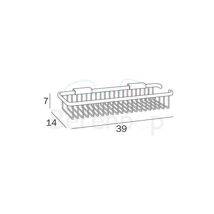 Inda Hotellerie A0453HCR soap basket chrome