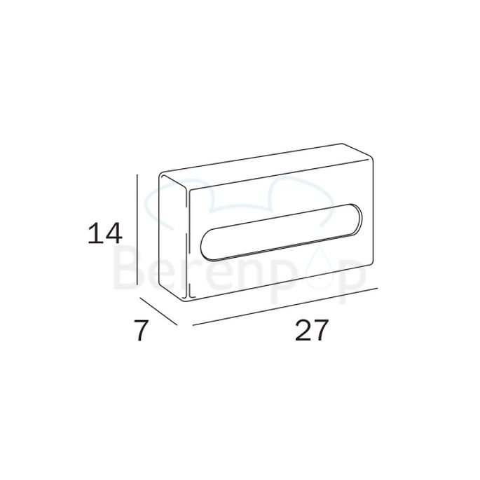 Inda Hotellerie A07250AL tissue holder wall stainless steel