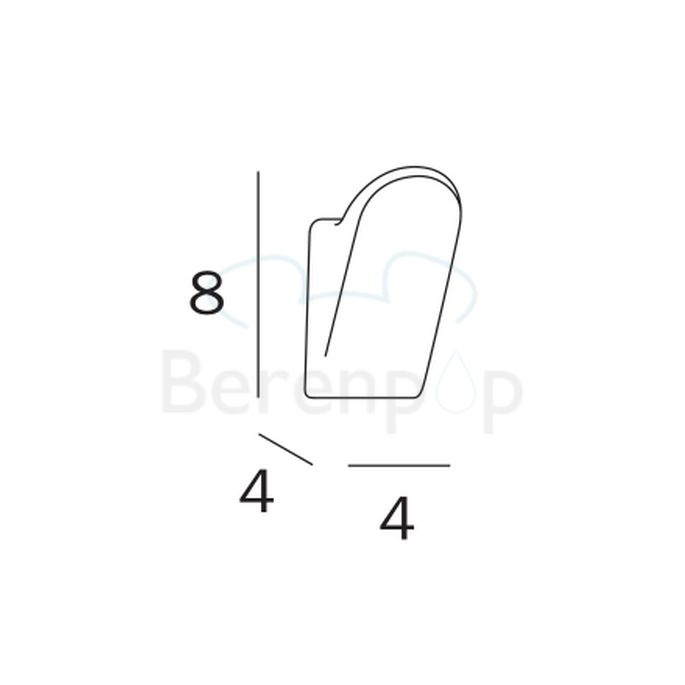 Inda Hotellerie - Europa A38210CR Kleiderhaken chrom