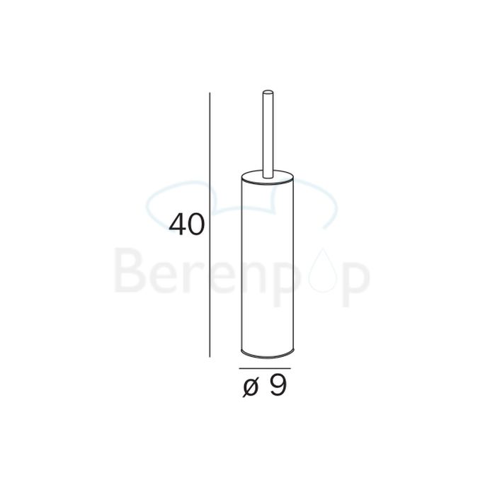 Inda AV014BCR toiletborstelhouder chroom
