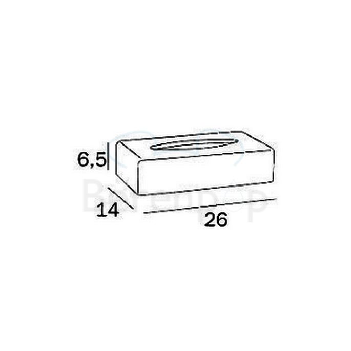 Inda Hotellerie AV0710CR tissue holder standing chrome