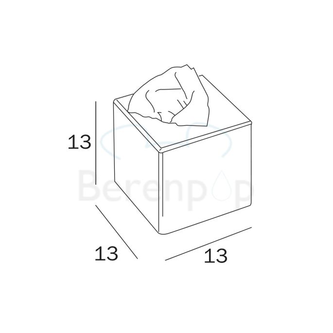 Inda Hotellerie AV071ZCR tissue holder upright chrome