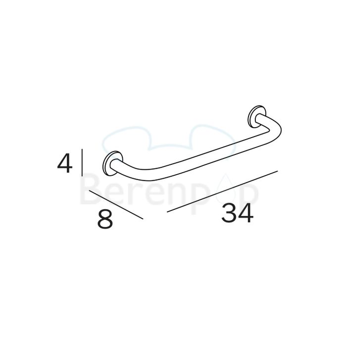 Inda Hotellerie - One AV190ACR towel holder 34cm chrome