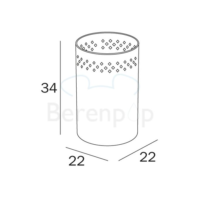 Inda Hotellerie AV4010AL waste bin stainless steel